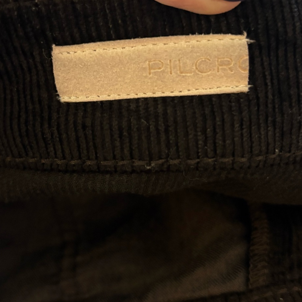 Pilcro by Anthropologie Cropped Brown Corduroy Bootcut Pants size 31 - Picture 4 of 6